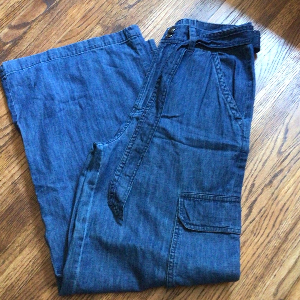 Nwt Elan wide leg cargo jeans size S